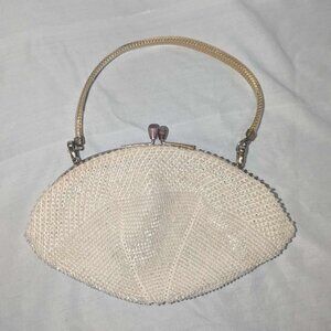 Vintage Japanese Beaded Clutch Purse "Sunflower"